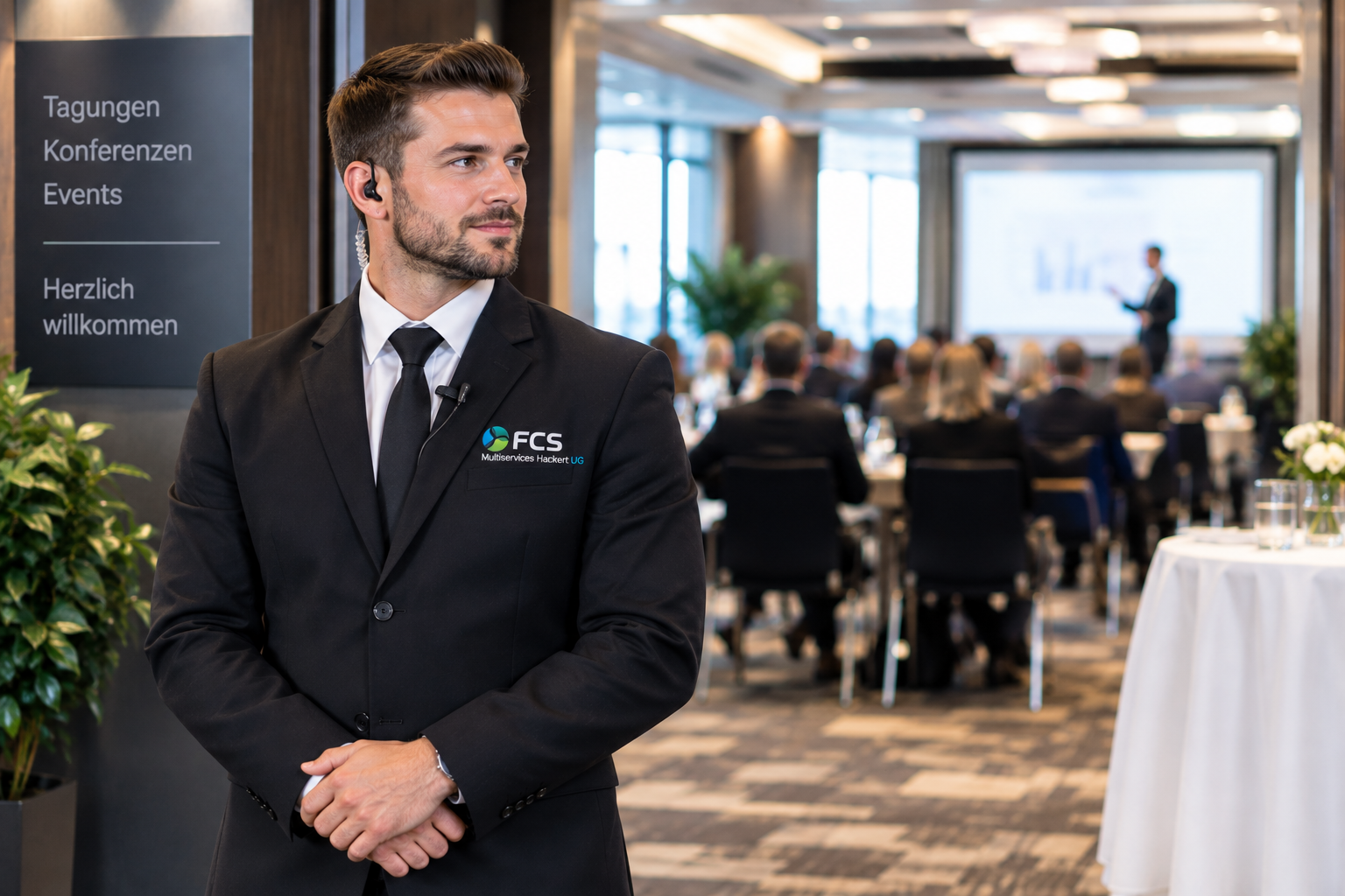 Veranstaltungsschutz bei einem Event im Hotel